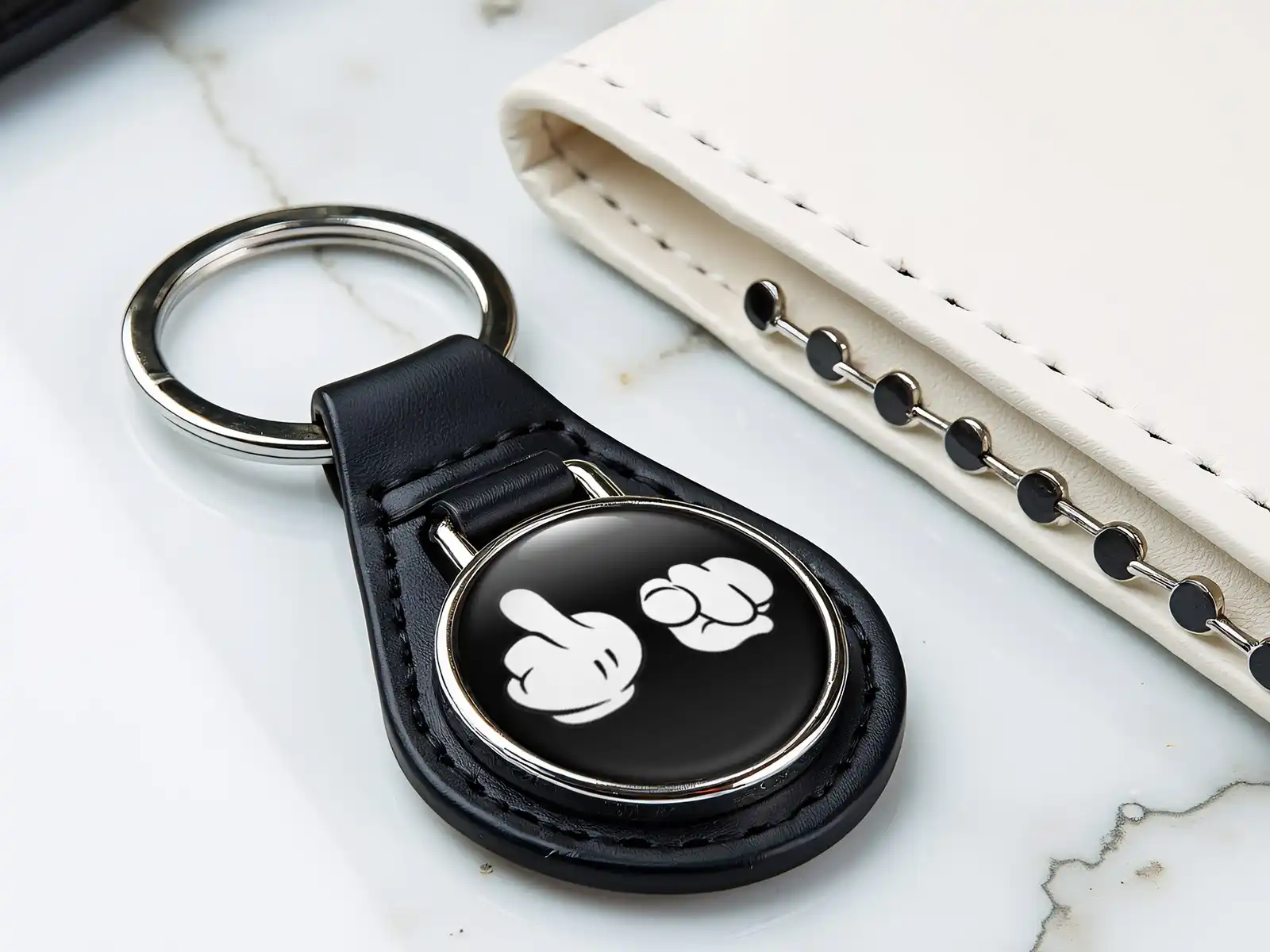 Leather Keychain Sturdy Max Drift Style S